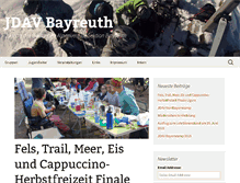 Tablet Screenshot of jdav.alpenverein-bayreuth.de